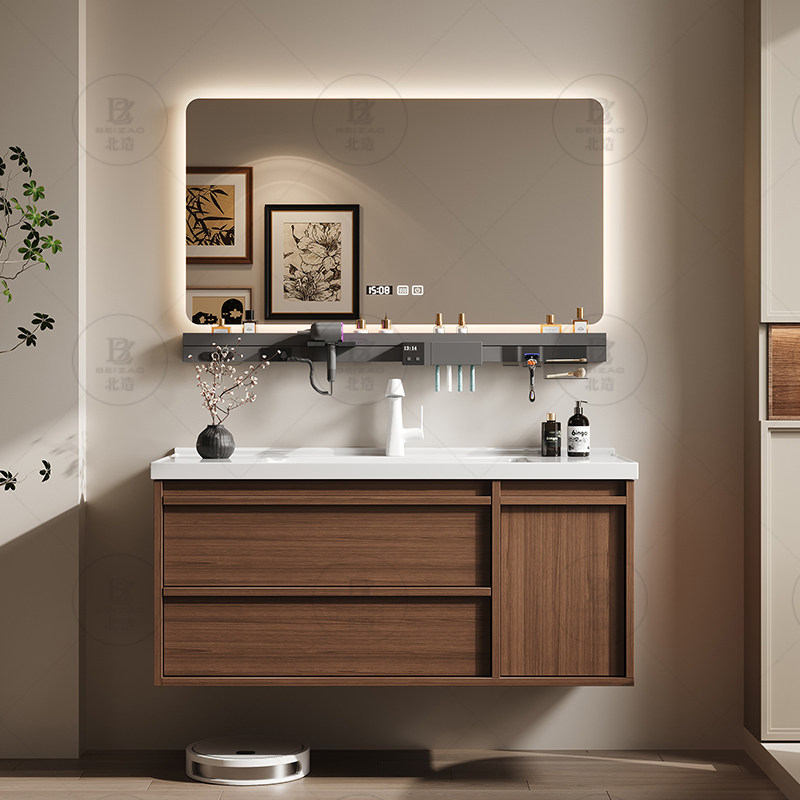 Home Bathroom Vanity Combo - Mobiletto di Lusso in Legno con