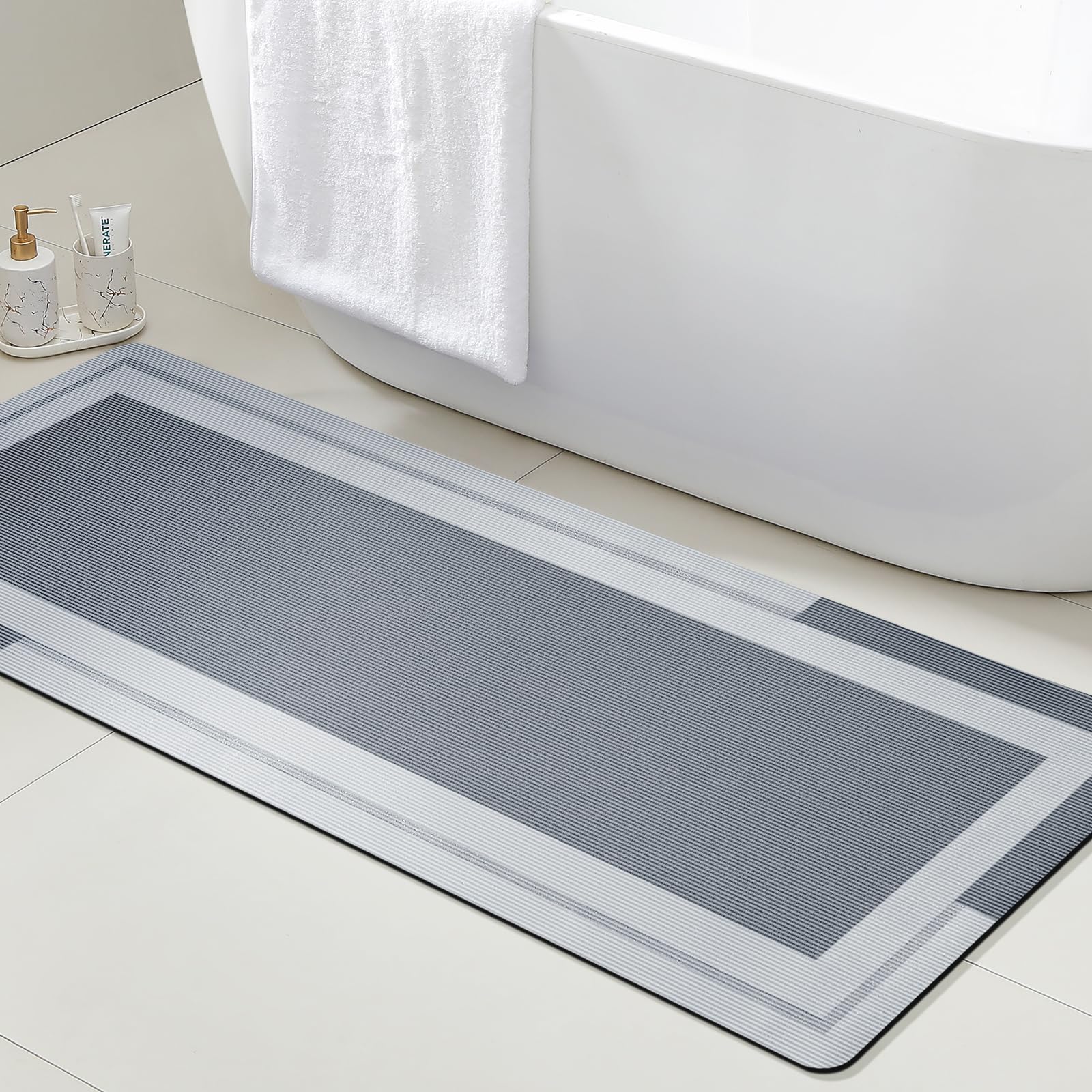 Zara Home Bathroom Mat - VIKAMA Tappeto da bagno con supporto