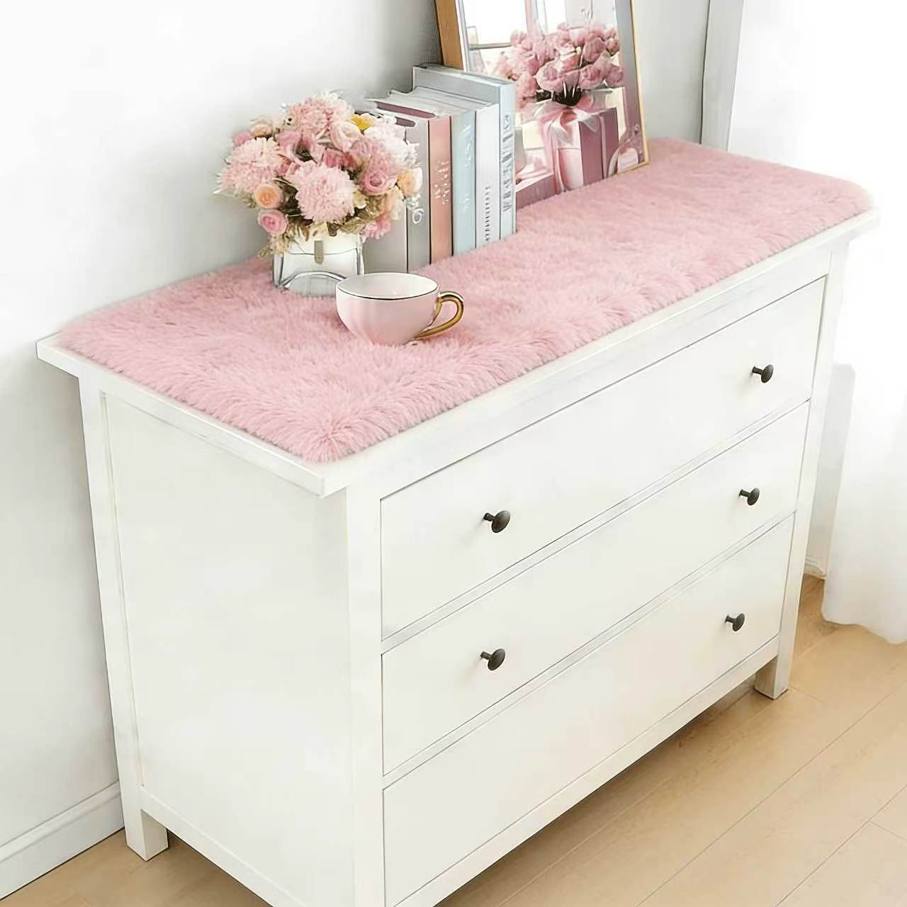 Home Made Bathroom Vanity - Tappeto in peluche sfumato VIKAMA, lussuoso