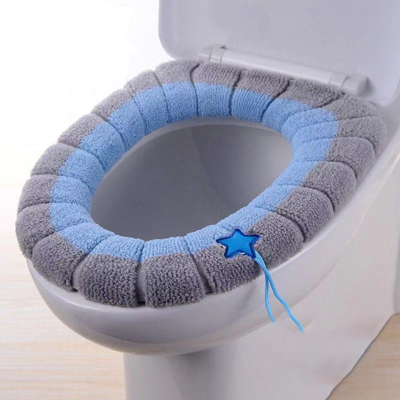 Home Bathroom With Two Toilets - 1 pz coprisedile per WC da