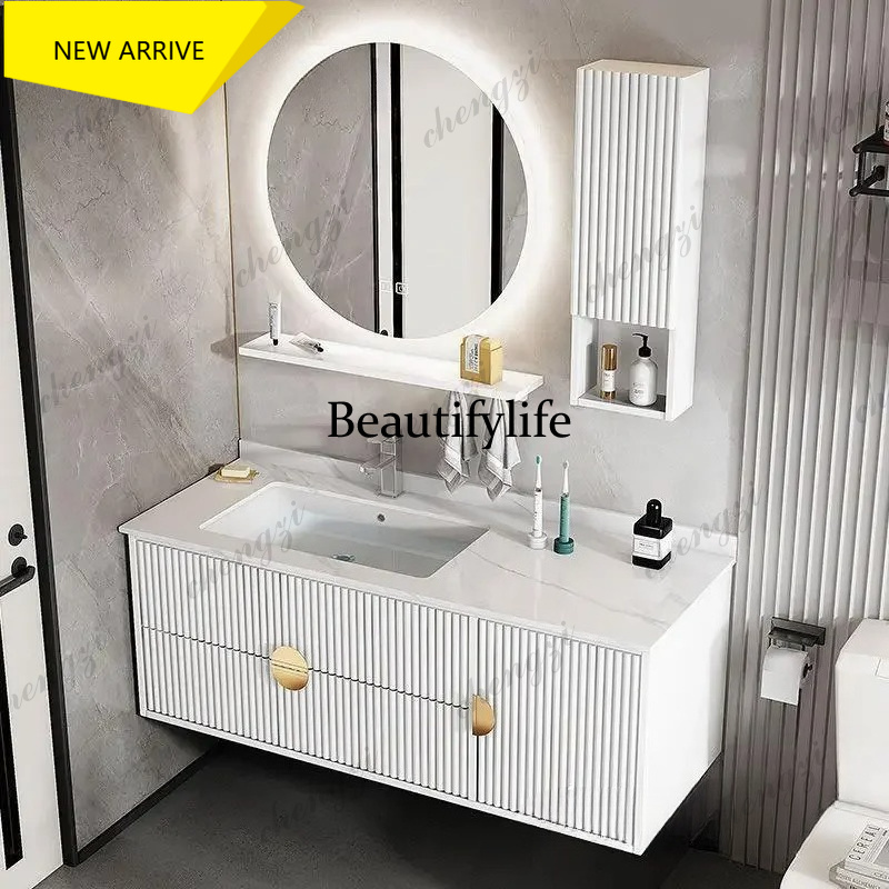 Home Bathroom Vanity Combo - Mobile Bagno Compatto M178 con Lavabo