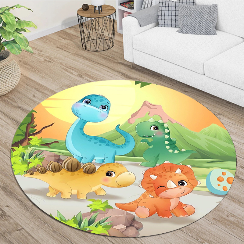 Zara Home Bathroom Mat - Tappeto rotondo con simpatico dinosauro dei