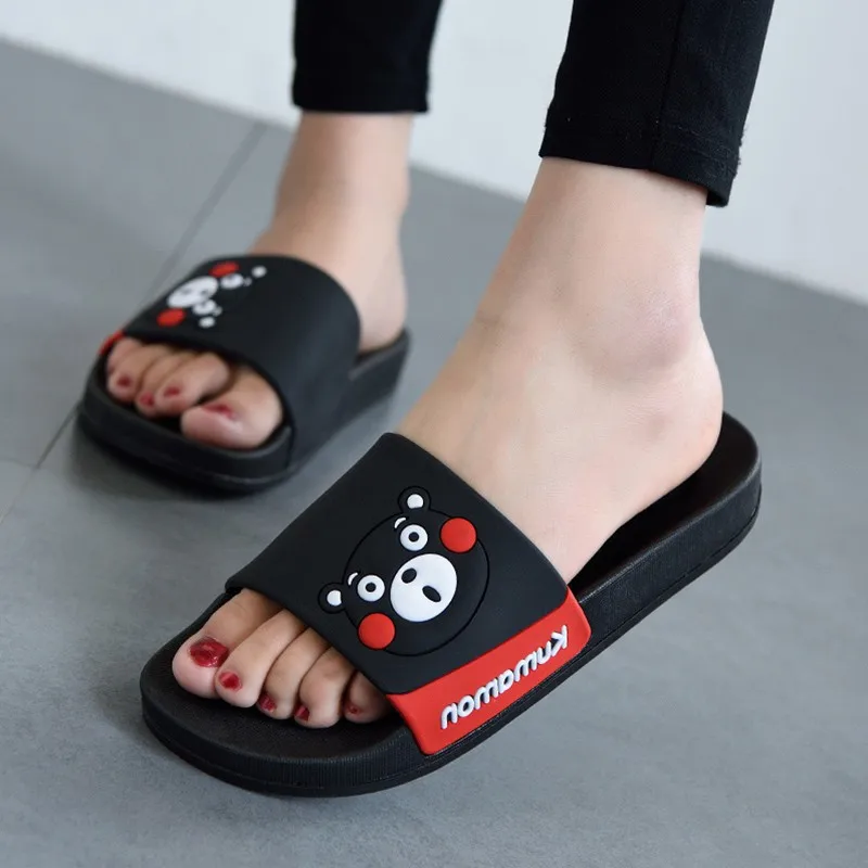 Home Bathroom Wear - Scarpe estive Kumamon con fiocco Pantofole