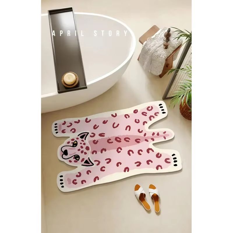 Home Made Bathroom Vanity - Tappetino da bagno VIKAMA Ins rosa