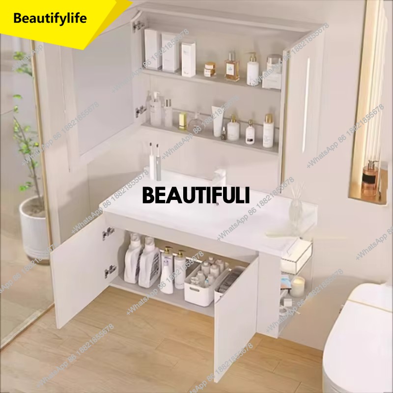 Home Bathroom Vanity Combo - a17 Specchio per WC Armadietto da