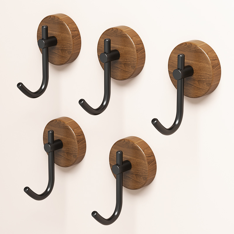 Home Bathroom Key - 4/1pcs Gancio da parete in legno