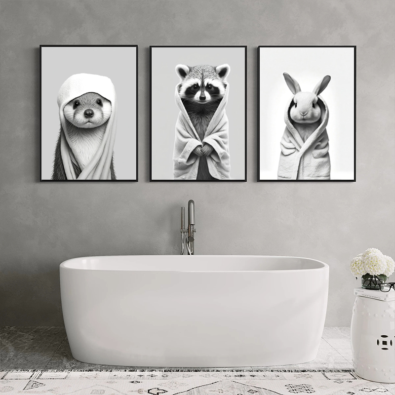 Poster con Panda, Scimmia e Ti - Home Bathroom Wear recensione e prezzo